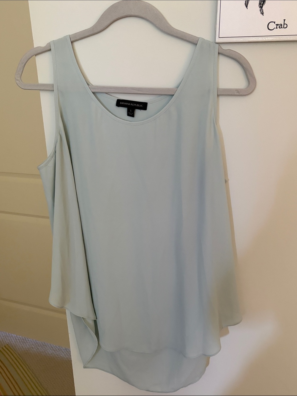 Banana Republic Pale Mint Blue Layered Sleeveless Tank